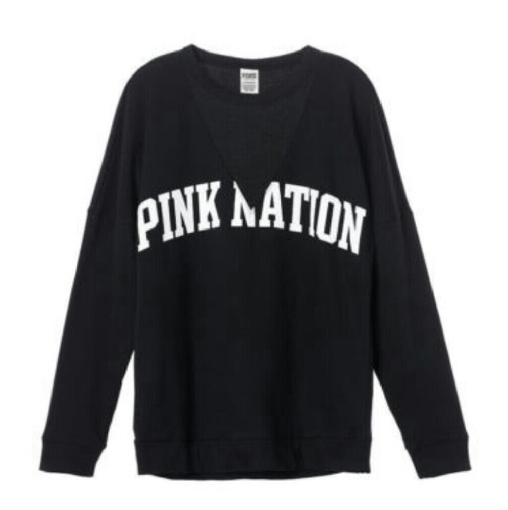 🎀SOLD! On Ⓜ🎀 New VS PINK Nation Mesh Sweater